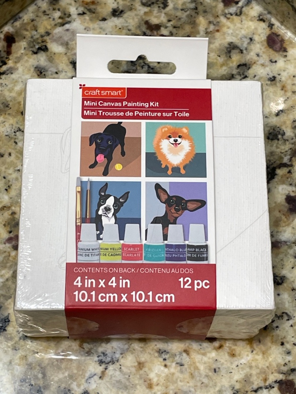 Mini Canvas Painting Kit - Dogs